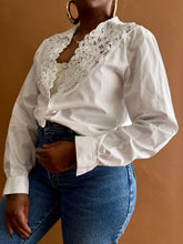 Load image into Gallery viewer, Lace Collar Vintage Shirt - Thrift Happens 2