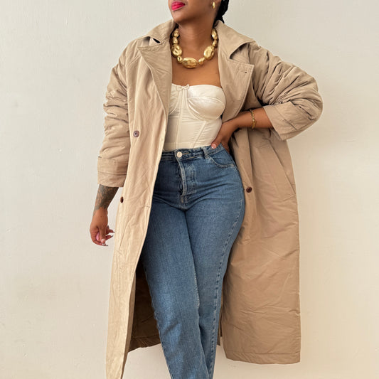 Newly Added: Brand New Basic Timeless Double Breasted Puffer/Bomber Jacket