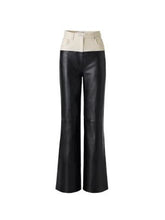 Load image into Gallery viewer, Newly Added: Luxe Brand Rokh x H&amp;M Collab Piece Genuine Leather Two Tone Pants