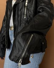 Load image into Gallery viewer, Newly Added: Genuine Leather Biker Jacket