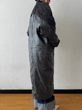 Load image into Gallery viewer, Newly Added: Genuine Leather Batwing Vintage Trench Coat
