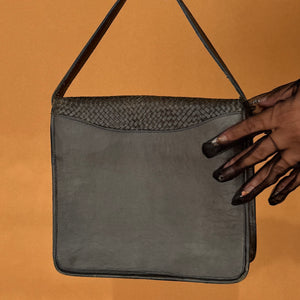 Newly Added: Genuine Leather Vintage Woven Tote Bag