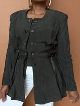 Load image into Gallery viewer, Newly Added: Vintage Structured Peplum Blazer - Thrift Happens 2