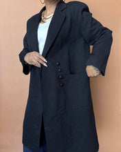 Load image into Gallery viewer, Newly Added: Plain Black Winter Coat