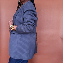 Load image into Gallery viewer, Newly Added: Classic Vintage Pinstripe Blazer