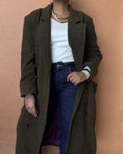 Load image into Gallery viewer, Newly Added: Olive Green Double Breasted Coat