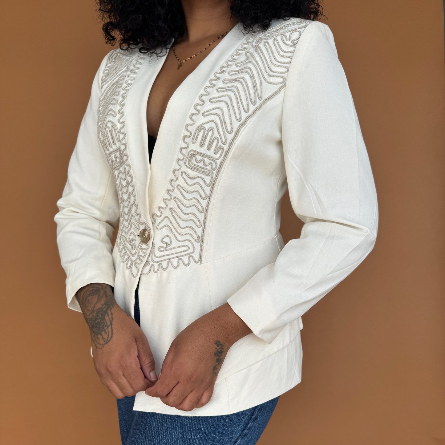 Newly Added: Vintage Elegant Light Blazer