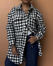 Load image into Gallery viewer, Newly Added: Warm Houndstooth Shacket