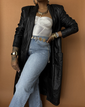 Load image into Gallery viewer, Newly Added: Genuine Leather Trench Coat