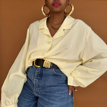Load image into Gallery viewer, Newly Added: Egg Yellow Vintage Blouse