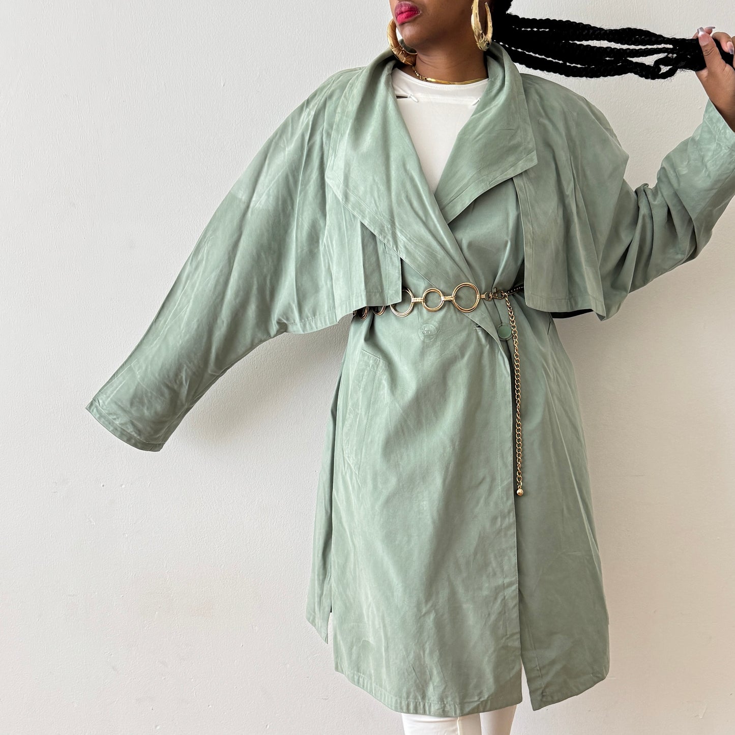 Newly Added: Vintage Trench coat **No Belt