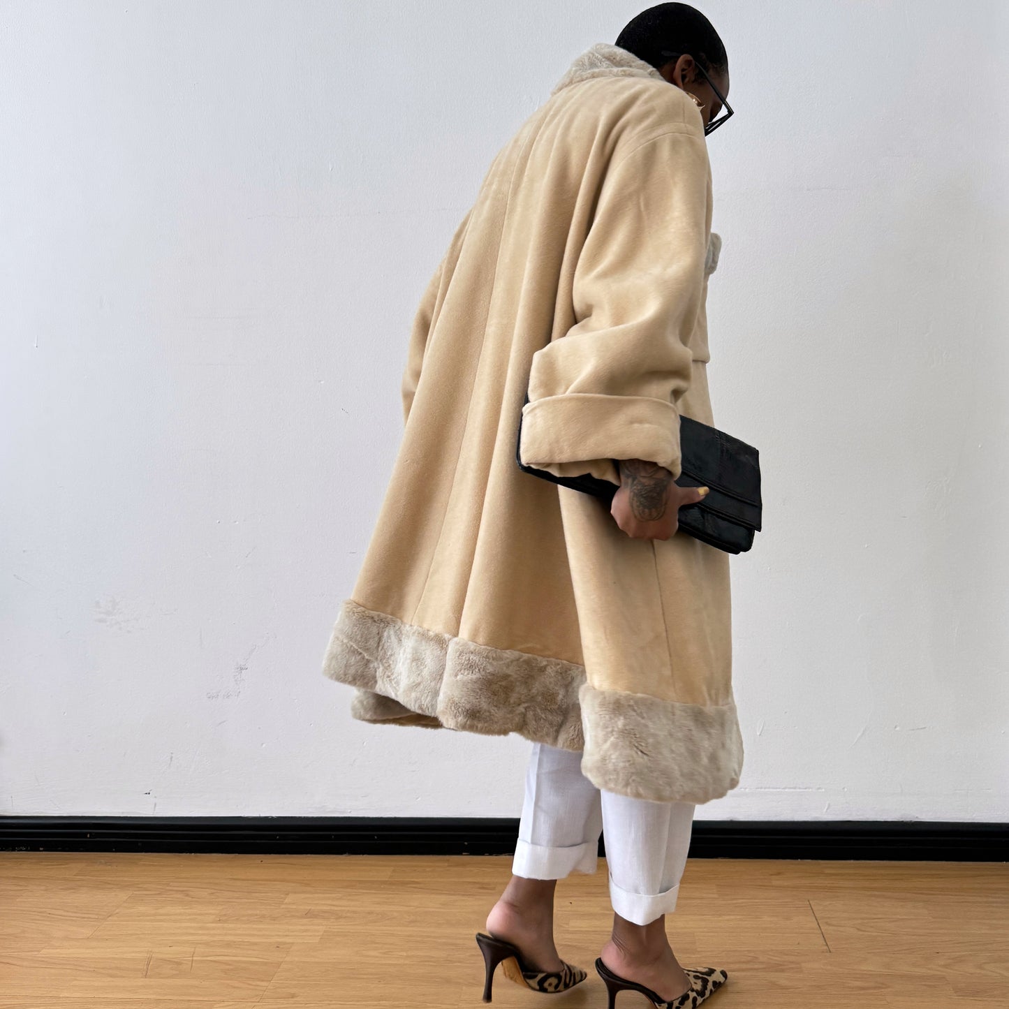 Newly Added: Wide Vintage Winter Coat with Faux Fur