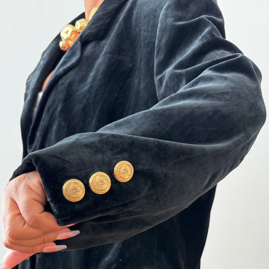 Newly Added: Velvet Elegant Single Breasted Blazer