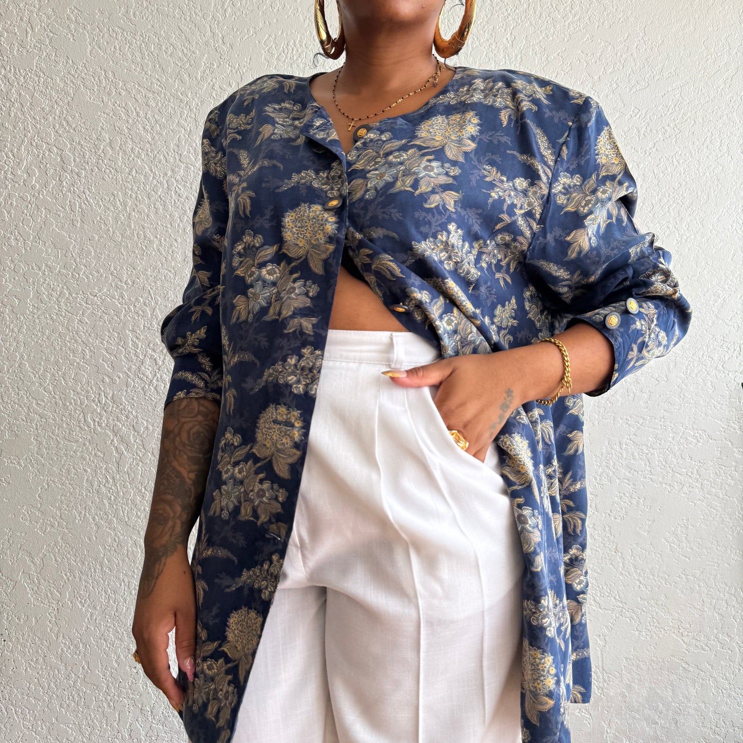 Newly Added; Vintage Collarless Shirt