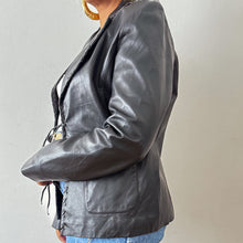 Load image into Gallery viewer, Newly Added: Genuine Leather Basic Blazer