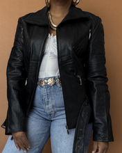 Load image into Gallery viewer, Newly Added: Genuine Leather Biker Jacket
