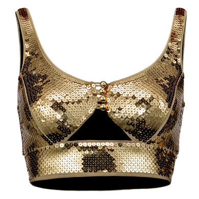 Newly Added: Branded Rabanne x H&M Collab Sequined Crop Top