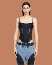 Load image into Gallery viewer, Branded: Mugler x H&amp;M Sheer Corset - Thrift Happens 2