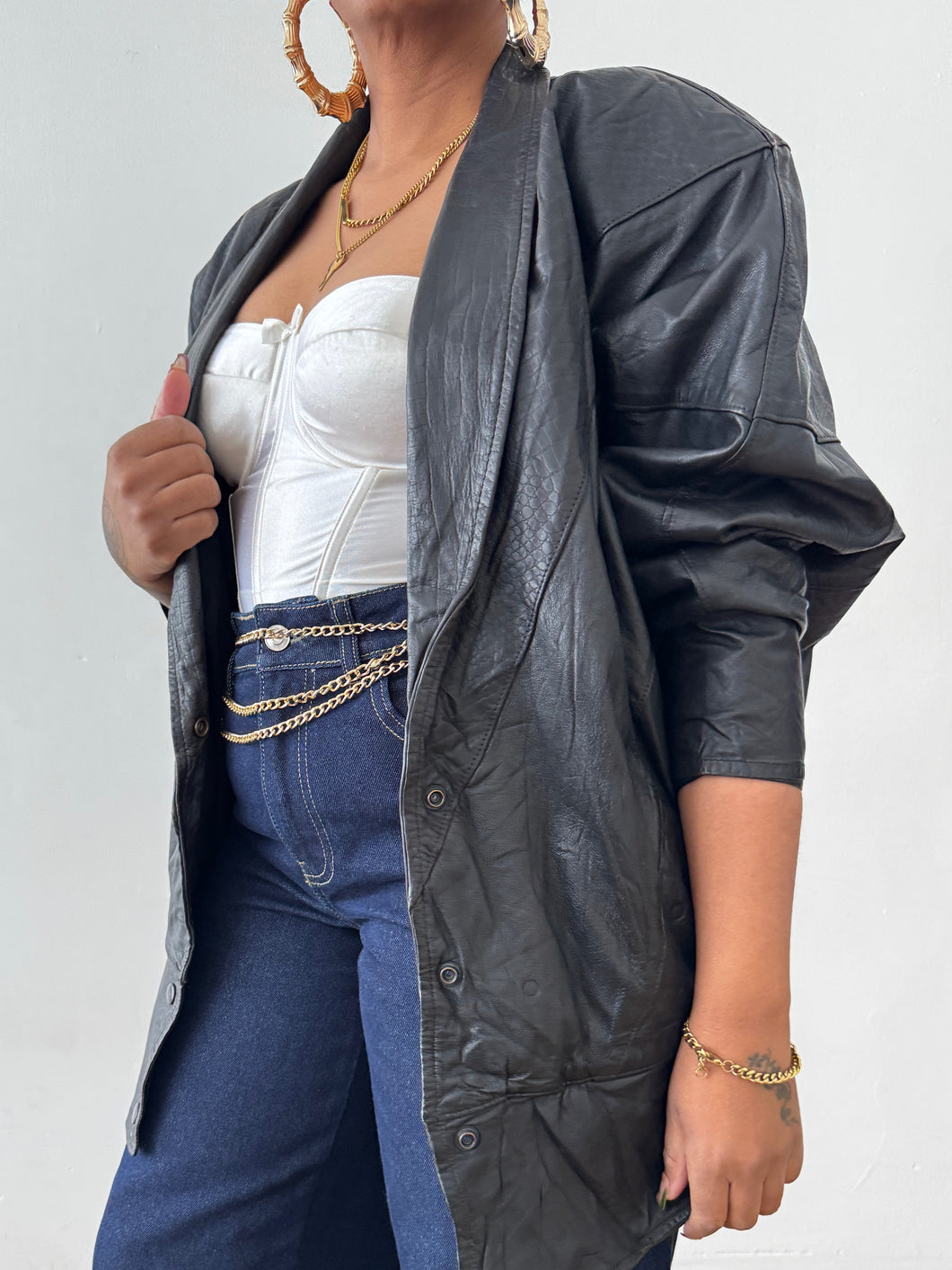 Newly Added: Genuine Leather Batwing Vintage Jacket