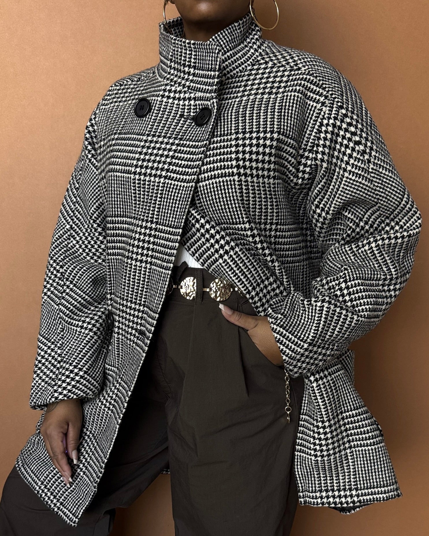 Newly Added: Black and White Batwing Coat – Thrift Happens