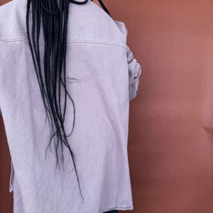 Newly Added: Trendy Oversized Denim Shirt