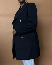 Load image into Gallery viewer, Newly Added: Navy Blue High Quality Thick Double Breasted Blazer - Thrift Happens 2