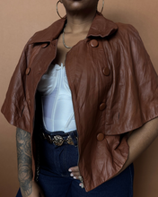 Load image into Gallery viewer, Newly Added: Genuine Leather Nappa Cape - Thrift Happens 2