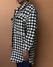 Load image into Gallery viewer, Newly Added: Warm Houndstooth Shacket