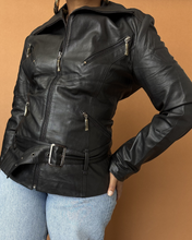 Load image into Gallery viewer, Newly Added: Genuine Leather Biker Jacket