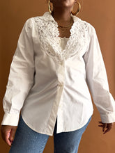 Load image into Gallery viewer, Lace Collar Vintage Shirt - Thrift Happens 2