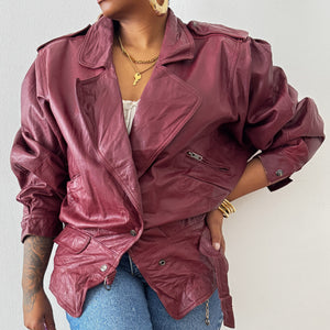 Batwing Genuine Leather Jacket