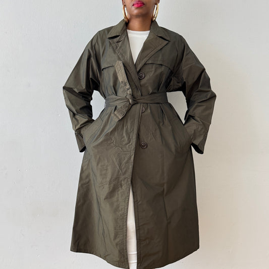 Newly Added: Rainy Weather Resistant Two Tone Trench Coat