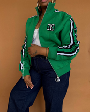 Load image into Gallery viewer, Rabanne x H&amp;M Green Track Jacket &amp; Pants Set - Thrift Happens 2