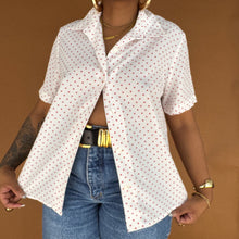 Load image into Gallery viewer, Newly Added: Red &amp; White Polka Dot Shirt