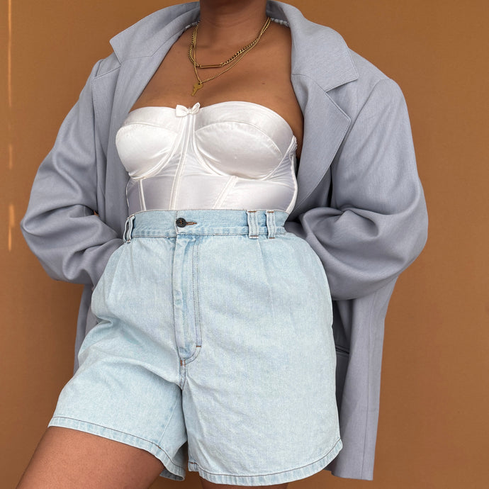 Newly Added: Stone Washed Mommy Denim Shorts