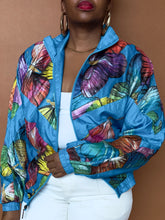 Load image into Gallery viewer, Newly Added: Oversized Floral Print Windbreaker - Thrift Happens 2