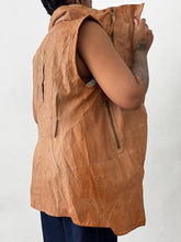 Load image into Gallery viewer, Newly Added: Genuine Leather Asymmetrical Vest
