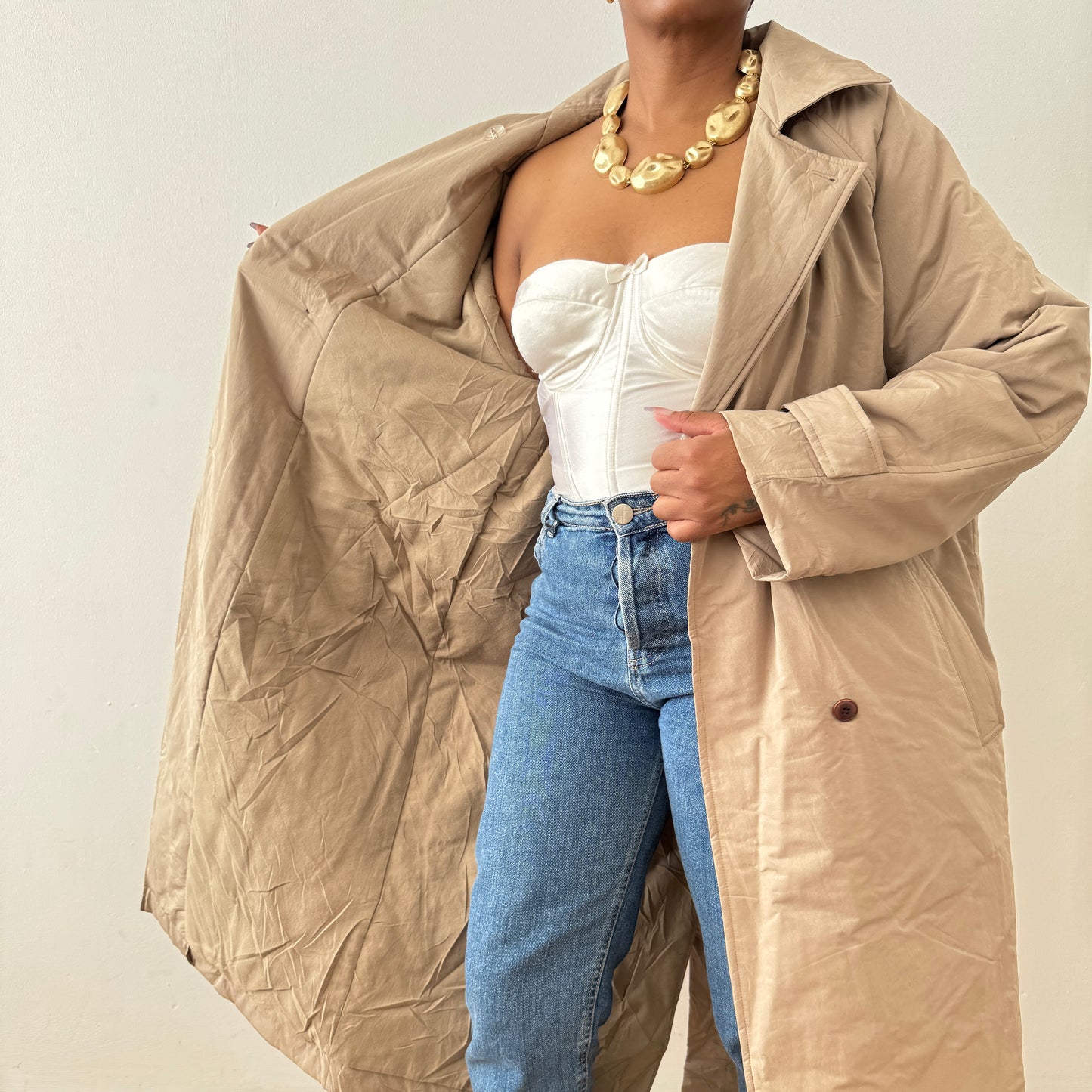 Newly Added: Brand New Basic Timeless Double Breasted Puffer/Bomber Jacket