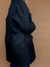 Load image into Gallery viewer, Newly added: Black Lightweight Trench Coat