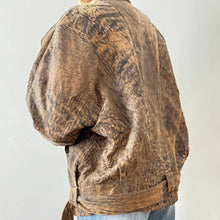 Load image into Gallery viewer, Newly Added: Genuine Leather Distressed Batwing Jacket