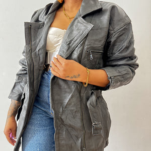 Newly Added: Genuine Leather Half Biker Jacket