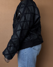 Load image into Gallery viewer, Newly Added: Genuine Leather Patchwork Weaved Jacket