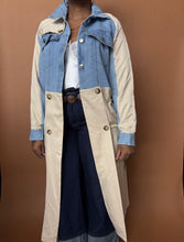 Load image into Gallery viewer, Newly Added: Light Denim Trench Coat - Thrift Happens 2