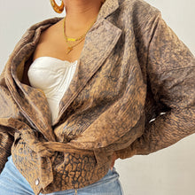 Load image into Gallery viewer, Newly Added: Genuine Leather Distressed Batwing Jacket