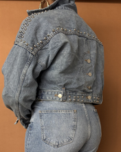 Load image into Gallery viewer, Newly Added: Cropped Denim Jacket