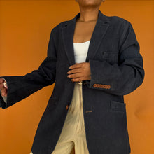 Load image into Gallery viewer, Newly Added: Elegant Denim Blazer