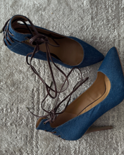 Load image into Gallery viewer, Newly Added: Brand New Nine West Denim Heels