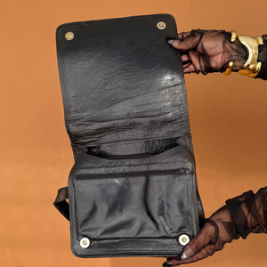 Newly Added: Genuine Leather Vintage Woven Tote Bag