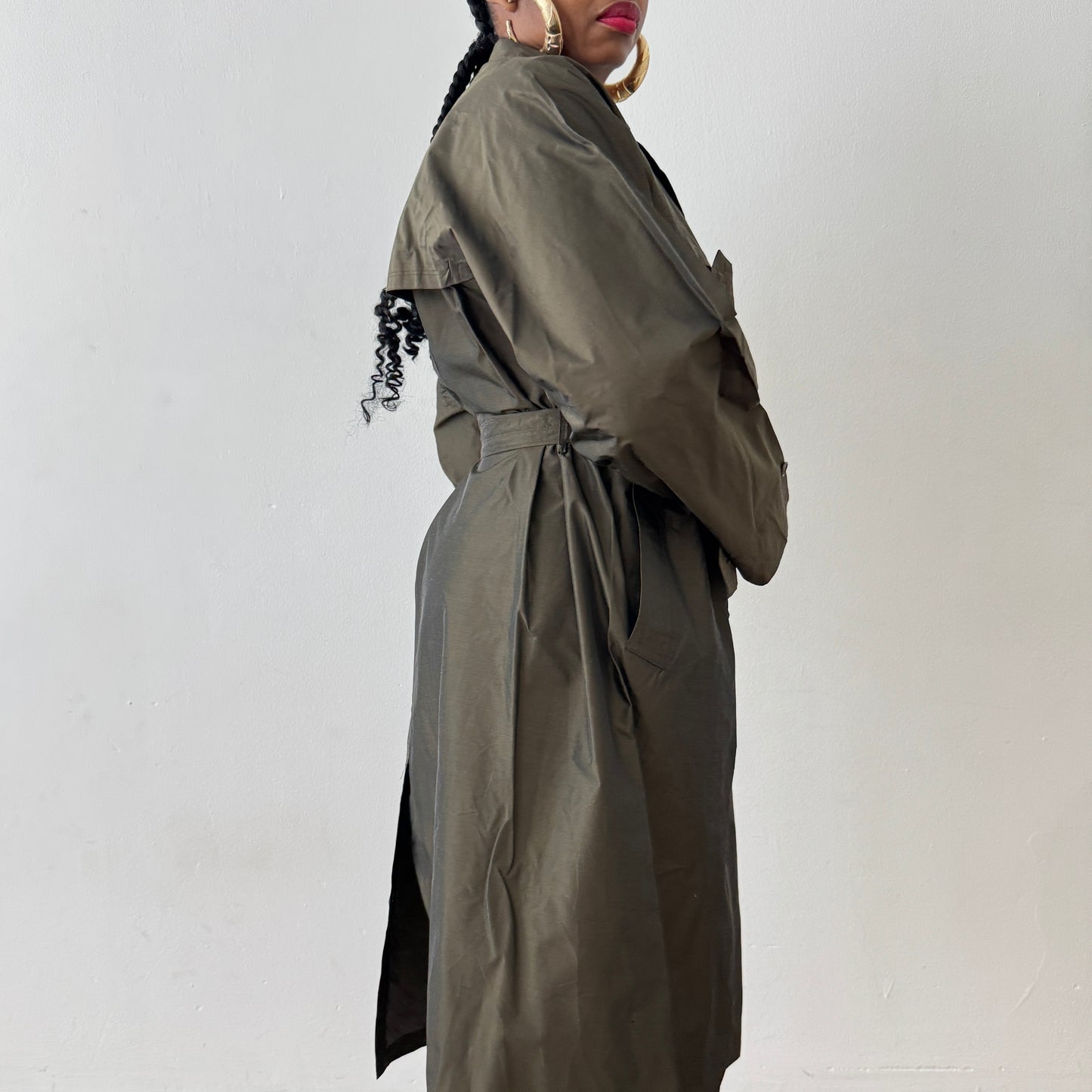 Newly Added: Rainy Weather Resistant Two Tone Trench Coat