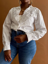 Load image into Gallery viewer, Lace Collar Vintage Shirt - Thrift Happens 2